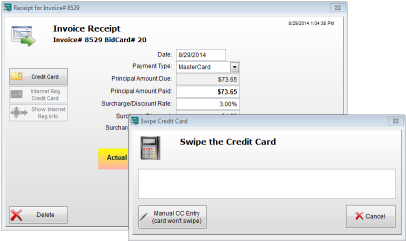 Invoice Receipt Credit Card